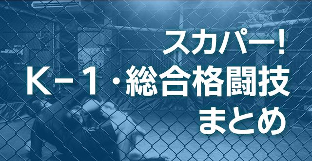 【スカパー】K-1・総合格闘技まとめ 