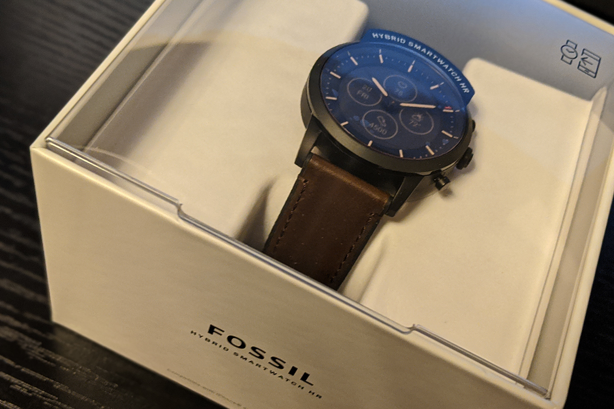 「ハイブリッドHR FTW7008」FOSSIL スマートウォッチ