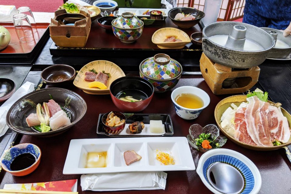 牧水荘の夕食