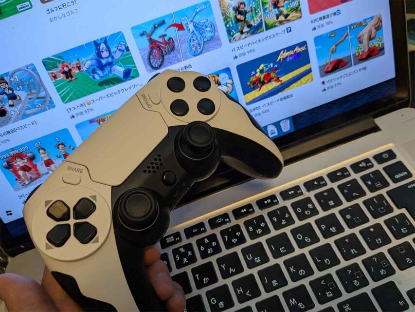 「Gaminja」というメーカーのPS4対応の互換ワイヤレスコントローラー