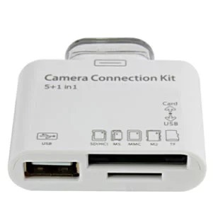 iPad SDカードリーダー 5+1in1 カメラコネクションキット