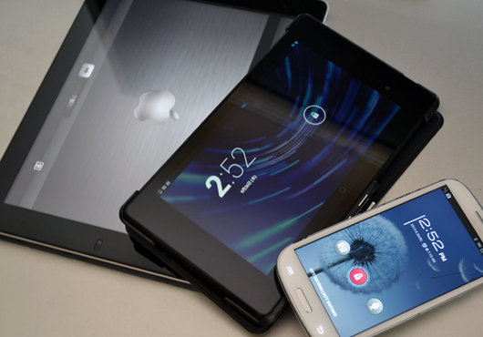 iPadと新Nexus7とスマホ