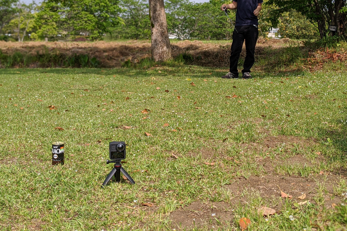 GoPro MAXで撮影中